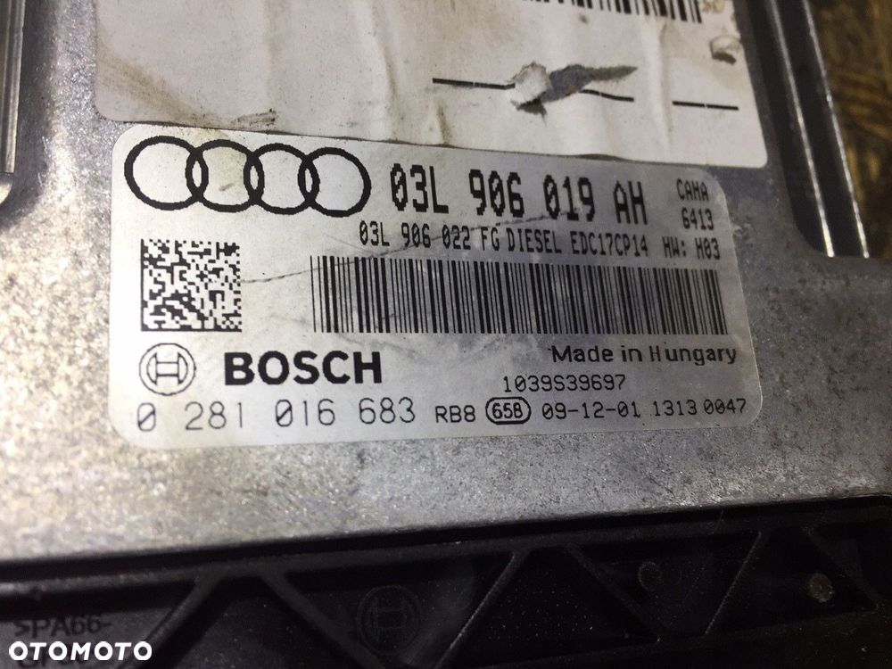 a6 c6 lift 2.0 tdi komputer silnika 03l906019ah - 3