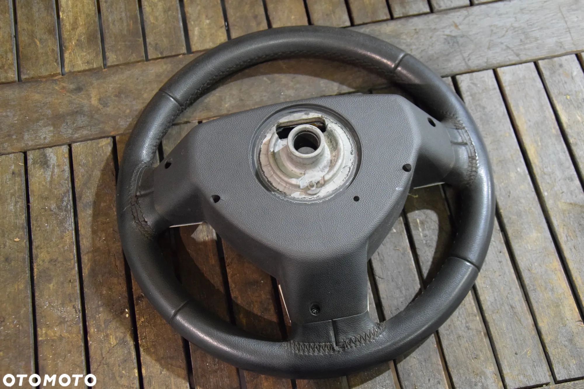 Opel Astra H Zafira B Kierownica skórzana multifunkcja SATYNOWA - 12