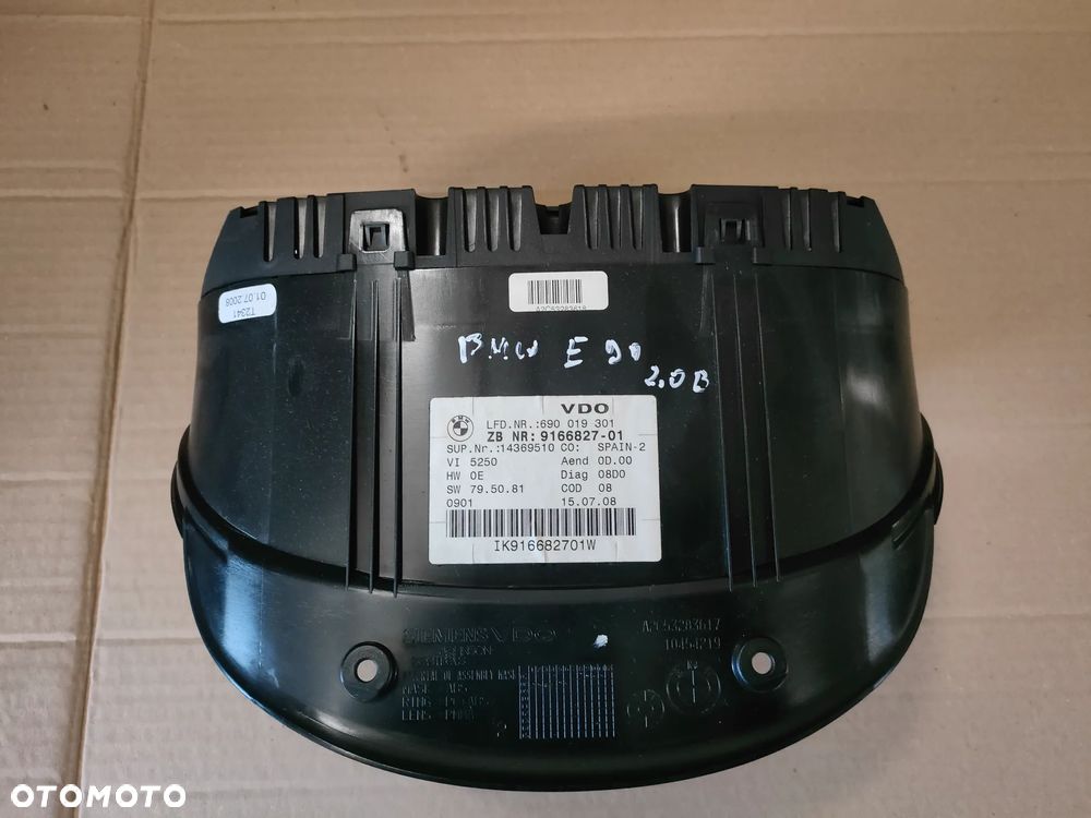 BMW E90 E91 LIFT 2.0 B LICZNIK ZEGARY 9166827-01 - 3