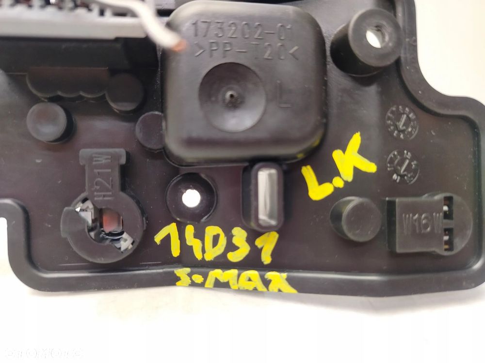 FORD S-MAX MK1 LIFT 10R- WKŁAD GNIAZDO LAMPY LEWY TYŁ W KLAPE 173202-01 - 3