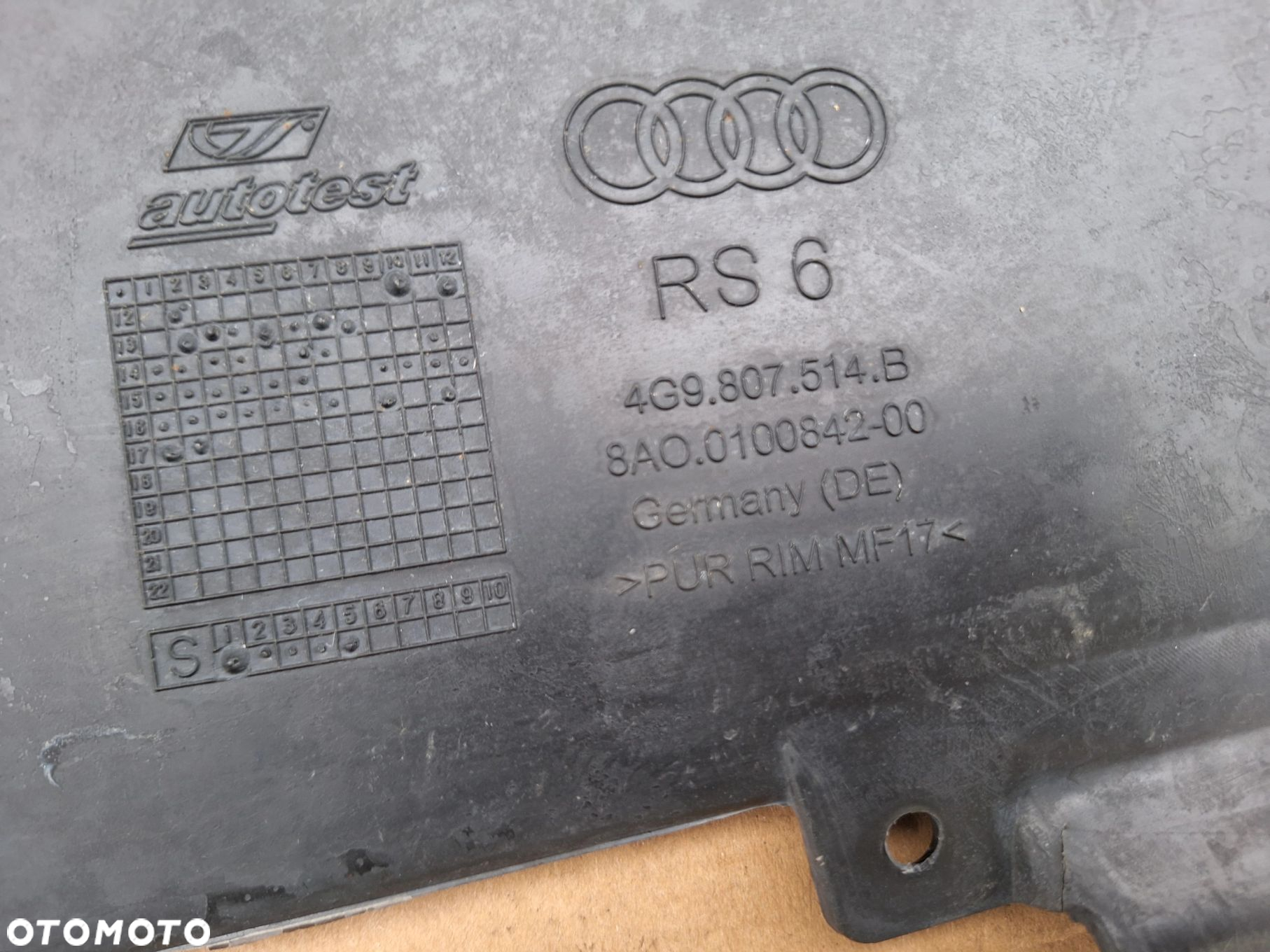 AUDI C7 RS6 4G9807514B SPOJLER DYFUZOR DOKŁADKA ZDERZAK TYŁ WYSYŁKA 24H - 13