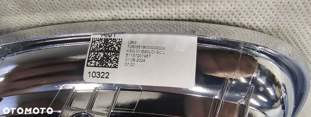 GRILL ATRAPA NERKI BMW E90 E91 LCI 51137201968 51137201967 - 8