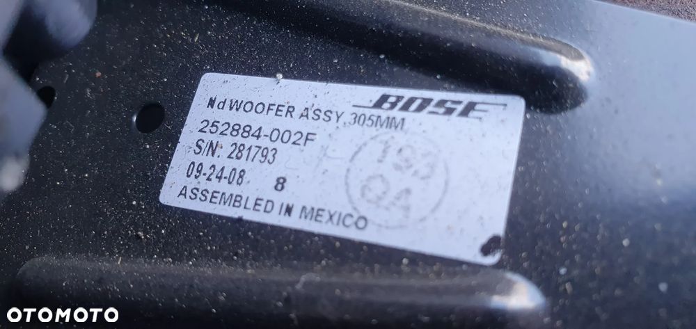 Głośnik niskotonowy subwoofer tył BOSE Audi A8 D3 4E0035412D - 6