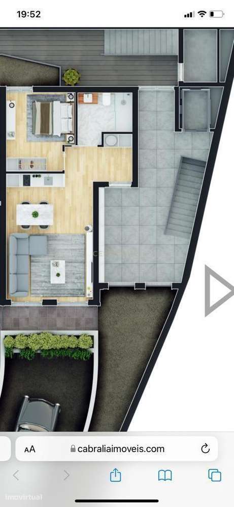 Apartamento T1 em condomínio privado - À Câmara do Porto - Grande imagem: 4/4