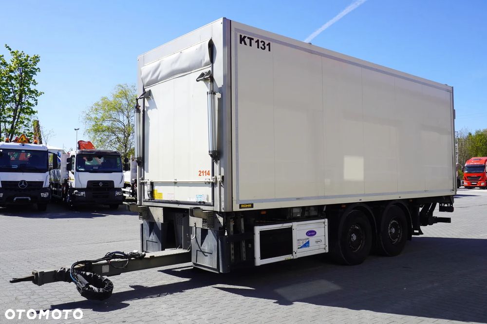 Inny Przyczepa chłodnia przejazdowa ROHR RZK 18 IV / Carrier Supra 850 / Winda Bär 2500 kg / 5 szt - 7
