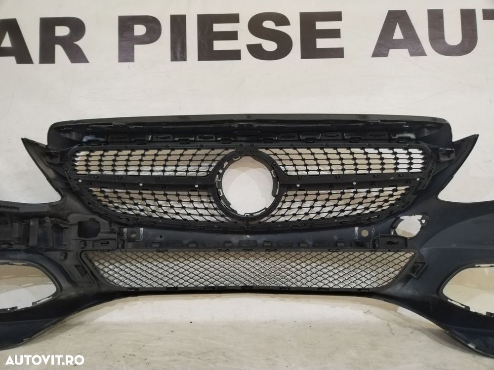 Bara fata Mercedes C-Class, W205, 2014, 2015, 2016, 2017, 2018, cod origine OE A2058800125, cu gauri pentru senzori de parcare (6). - 10