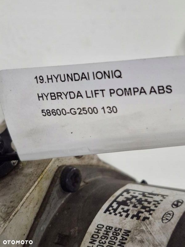 HYUNDAI IONIQ HYBRYDA LIFT POMPA ABS 58600-G2500 - 8