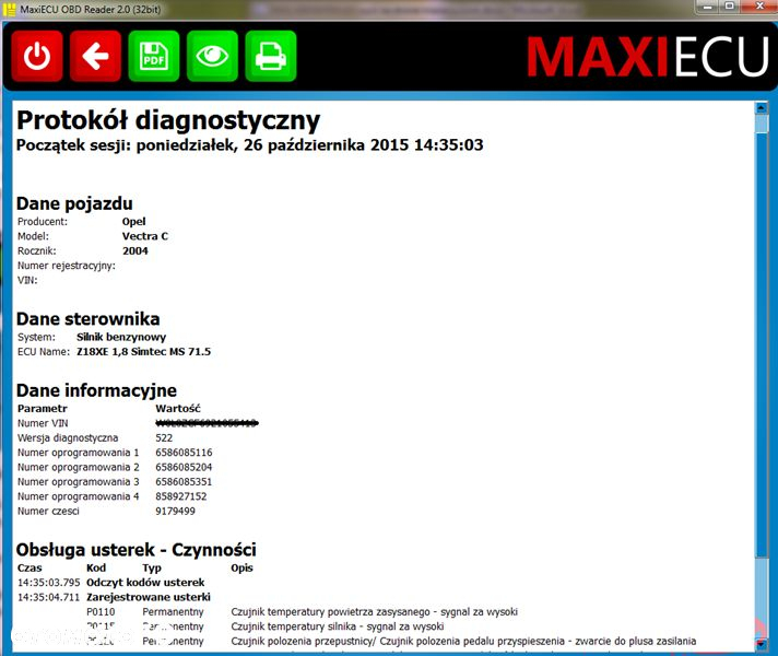OPEL Interfejs diagnostyczny USB ABS DPF Airbag PL - 10