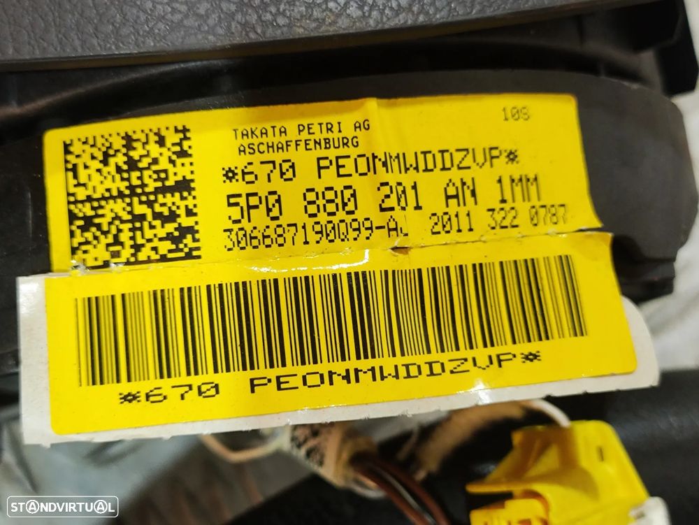 Volante Completo Pele Seat Leon 1P Multifunções - 8