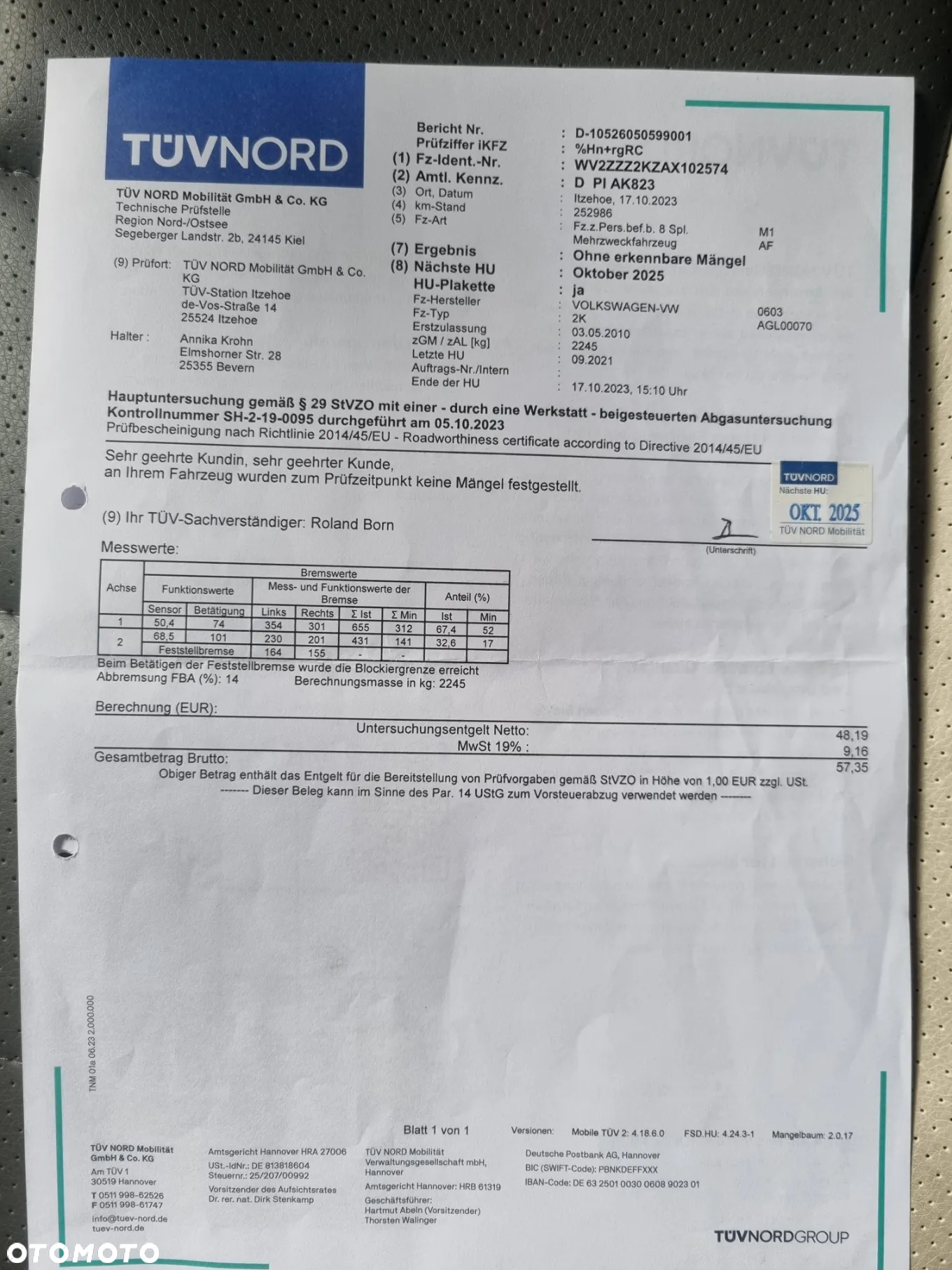 Volkswagen Caddy 1.9 TDI DPF Life (7-Si.) - 40
