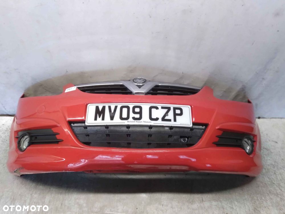 ! ZDERZAK PRZÓD PRZEDNI OPEL CORSA D Z547 CZERWONY HALOGENY - 1