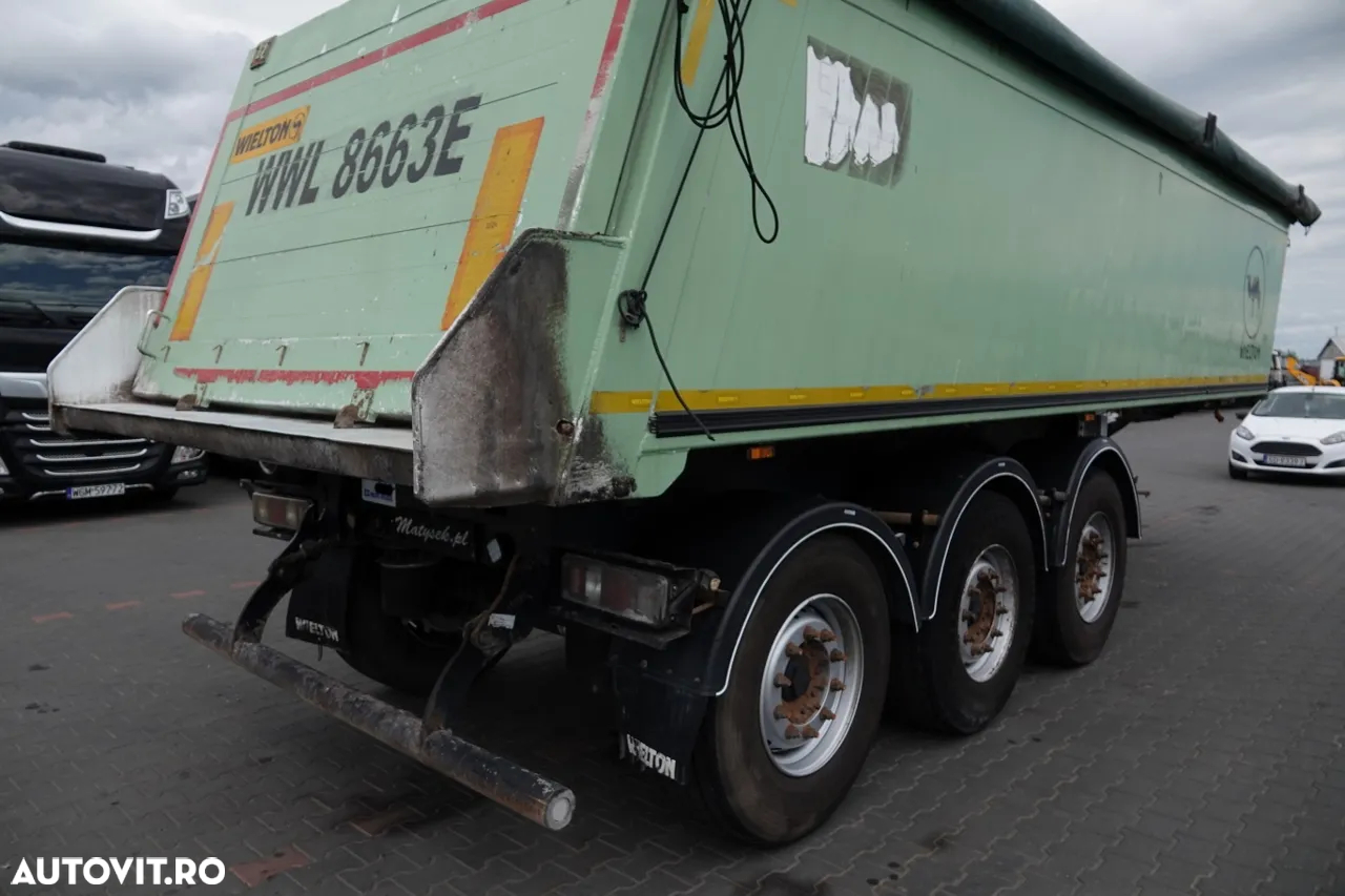 Wielton BASCULATOR 23 M3 / CAMION DIN ALUMINIU / AXĂ RIDICATĂ - 14