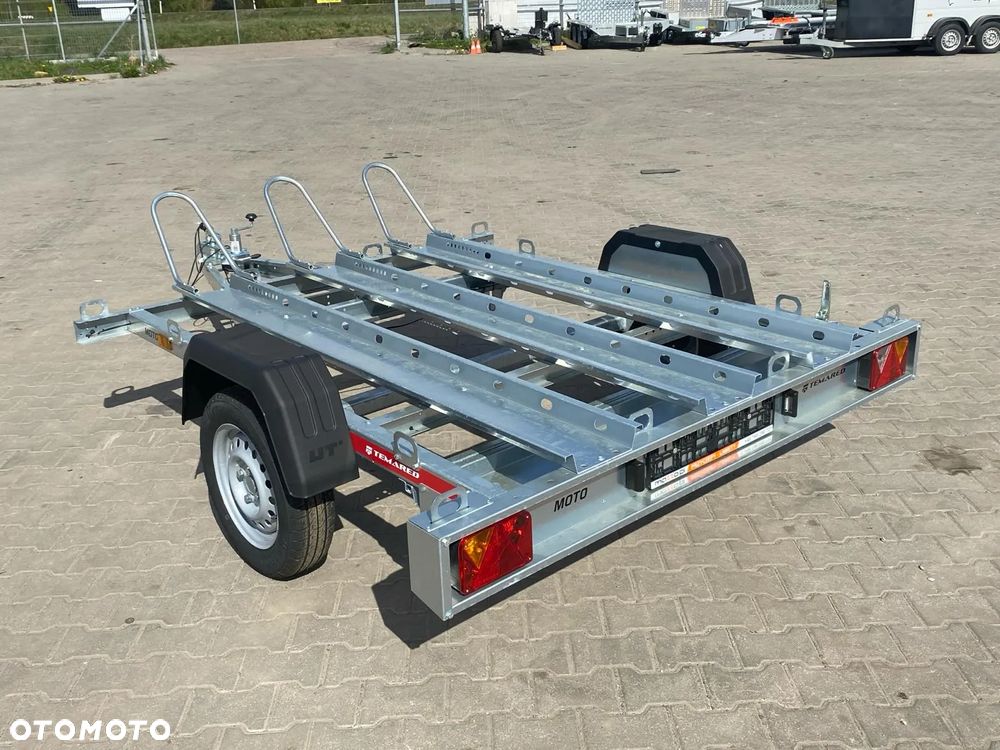 TEMARED DOSTAWA Przyczepa motocyklowa 230x155cm DMC750kg na 3 motory UCHYLNA - 5