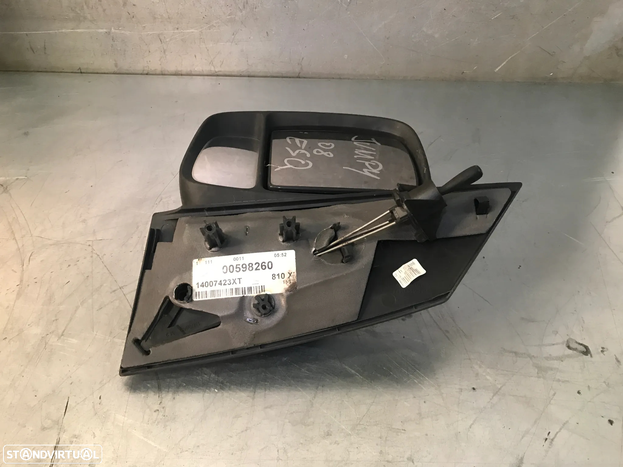ESPELHO RETROVISOR MANUAL CITROEN JUMPY II / FIAT SCUDO / PEUGEOT EXPERT II 06-14 - ESQUERDO - 2