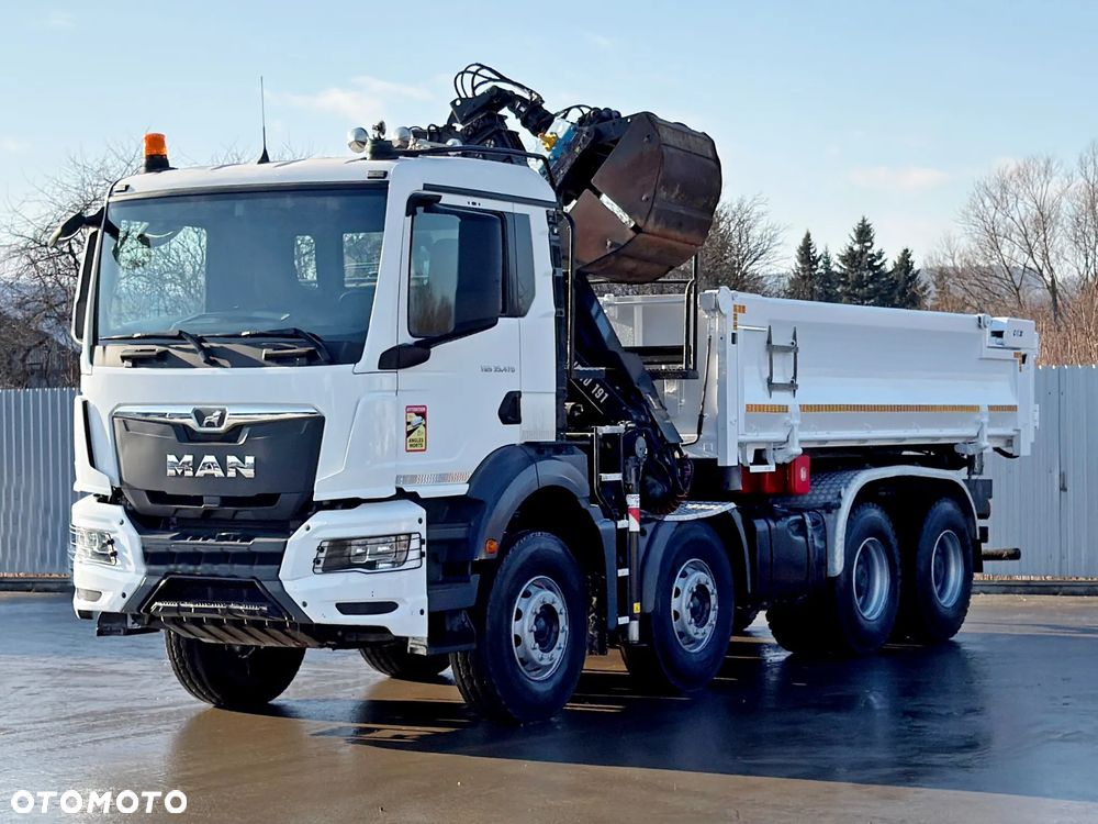 MAN TGS 35.470 * WYWROTKA 5,10 m + PILOT * HIAB Z - HIPRO 191 * 8x4 - 4