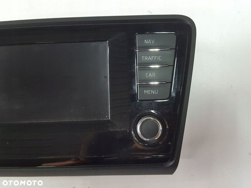 SKODA OCTAVIA III 3 13-16r PANEL WYŚWIATLACZ RADIA NAWIGACJI 5E0919605D - 3