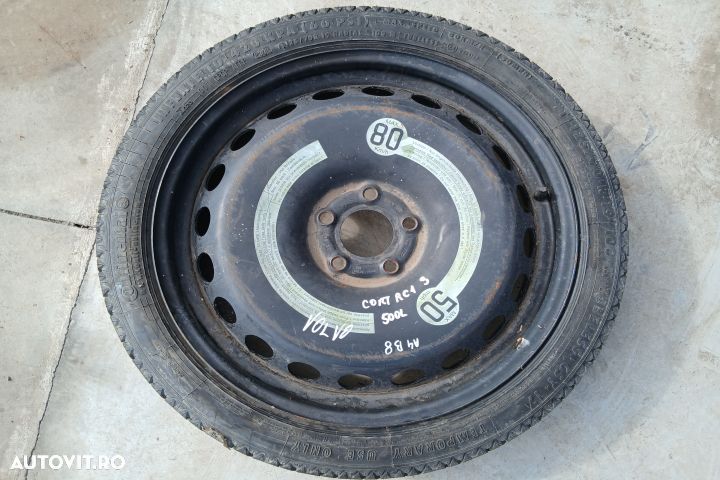 Roata de rezerva slim R19 8K0601027 4.00BX19H2 ET 29 125/70 R19 8K060 - 1