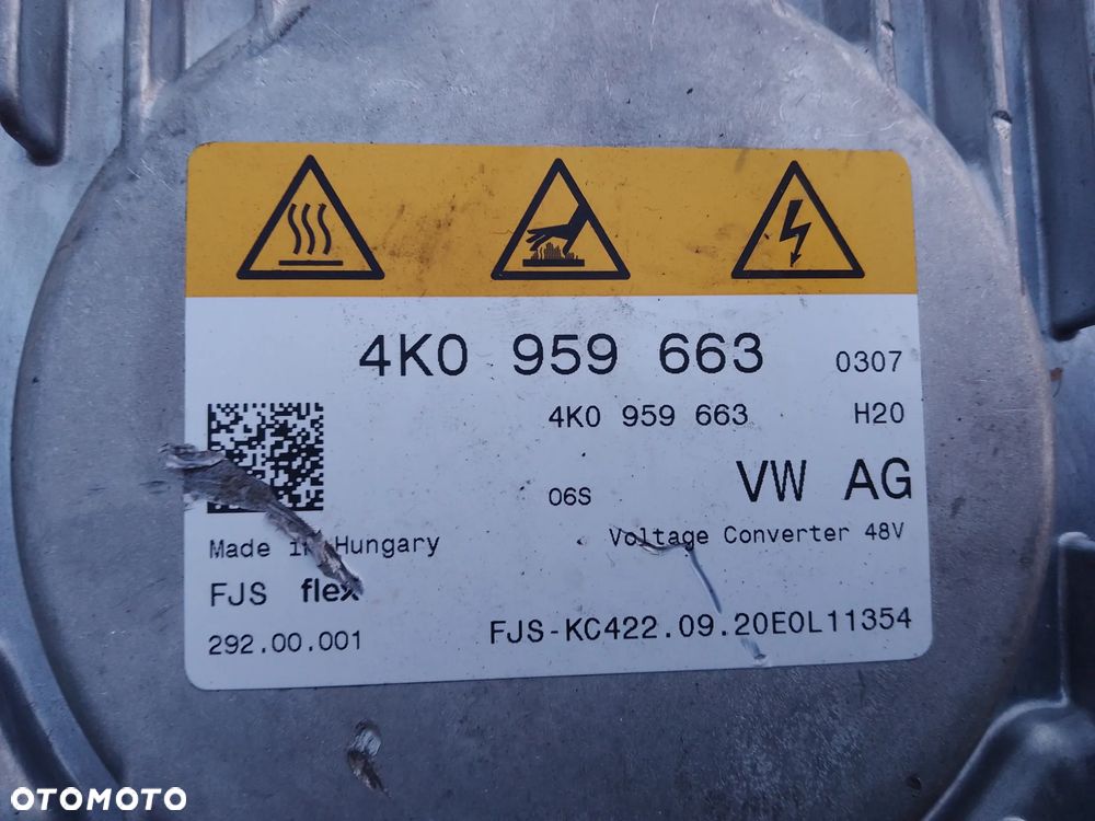 AUDI A6 C8 A7 A8 D5 PRZETWORNIK NAPIĘCIA 4K0959663 - 5