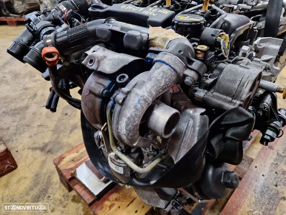 Motor usado 9H01 CITROEN C4 1.6 HDI 110CV PEUGEOT VOLVO 9HZ - 4