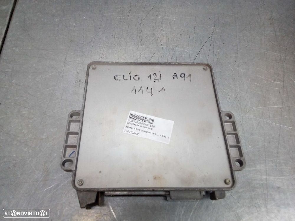 CENTRALINA MOTOR UCE RENAULT CLIO I 1991 -7700108455 - 3