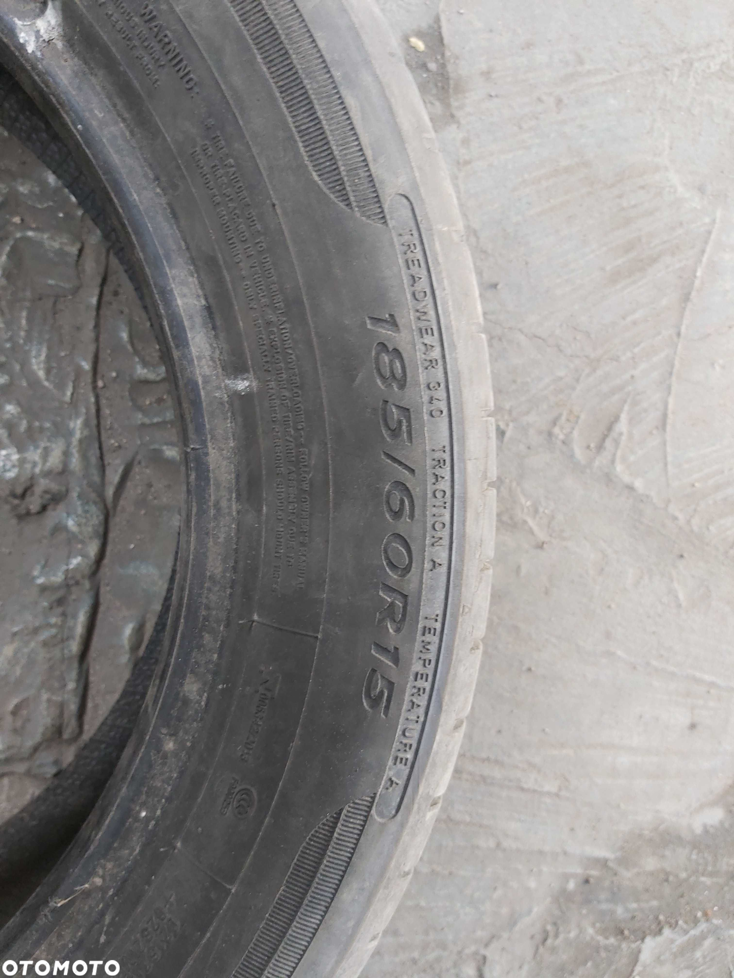 185/60R15 Pojedyncza używana opona letnia Dunlop - 3