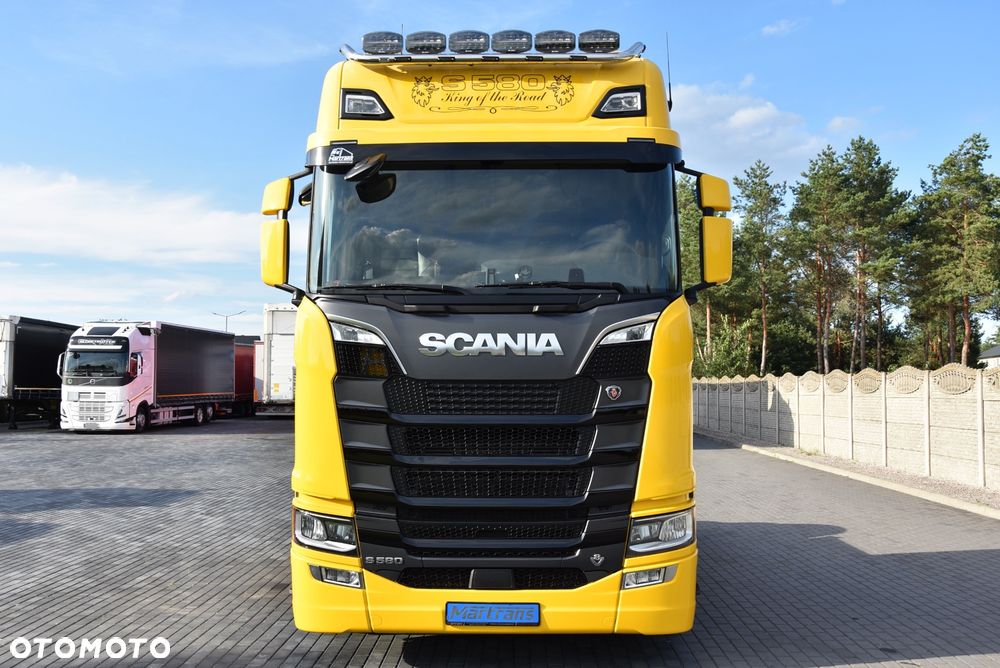 Scania S580 V8 !  / FULL OPCJA / CAŁA NA PODUSZKACH  / SKÓRA / FULL LED / HYDRAULIKA  / KLIMA POSTOJOWA  / FULL LED / STANDARD / RETARDER / FULL SERWIS ASO SCANIA ! Jak nowa ! ! - 14