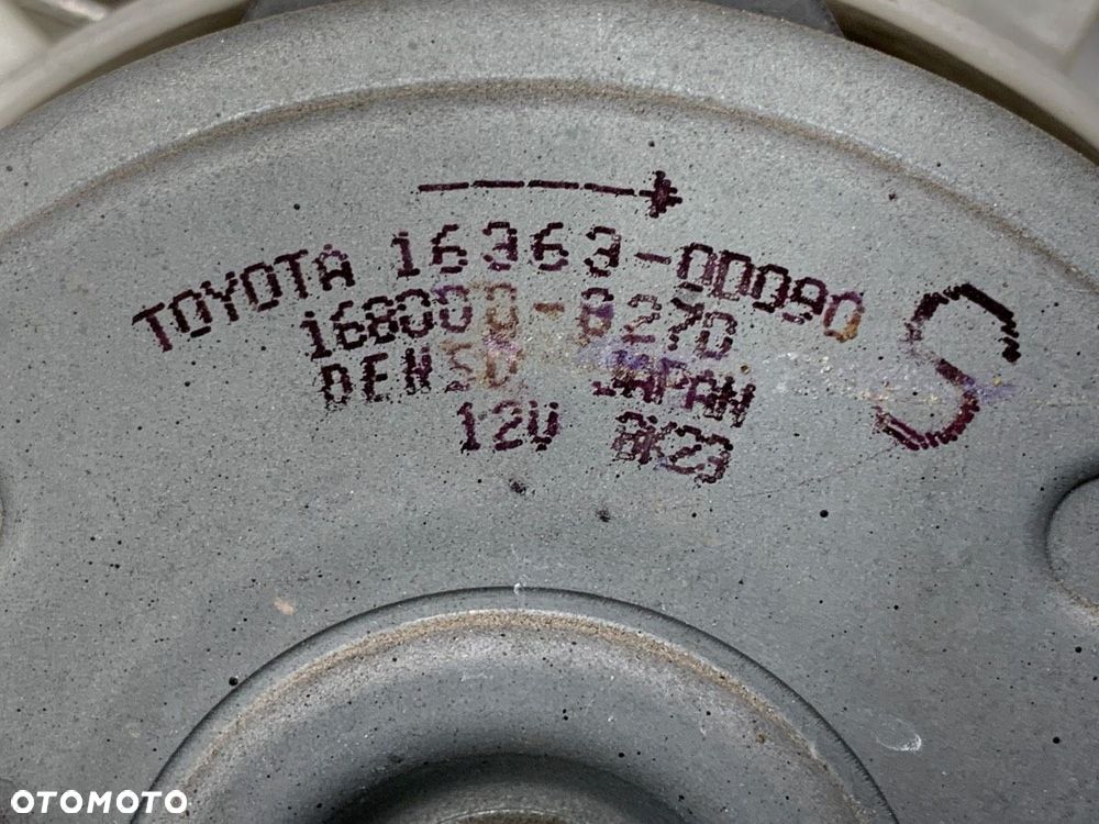 WENTYLATOR CHŁODNICY  TOYOTA YARIS (_P9_) 2005 - 2014 1.33 VVT-i (NSP90_) 74 kW [100 KM] benzyna - 4