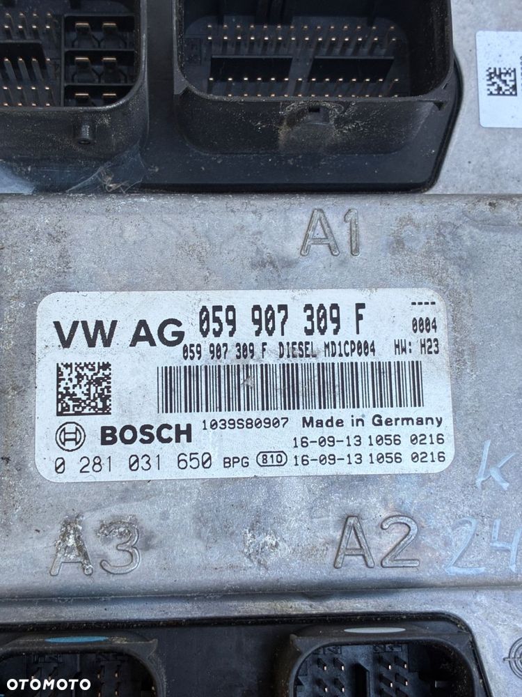 AUDI 3.0TDI KOMPUTER  STEROWNIK  SILNIKA ECU 059907309F - 3