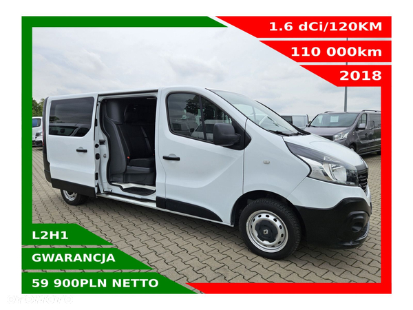 Renault Trafic Long *59900zł NETTO* Brygadówka 6 osób 1,6dCi/120KM
