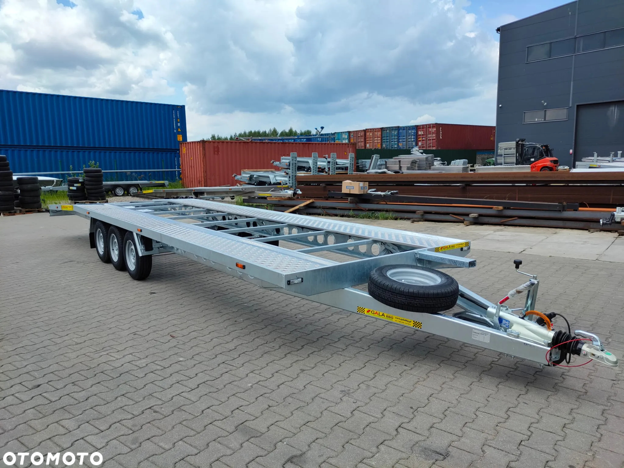 Kubix STALOWA LAWETA na dwa auta, 8,5x2,15, 3500 kg, 3 osie - 5