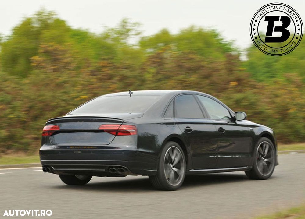 Pachet Exterior compatibil cu Audi A8 D4 Facelift S8 Design - 23