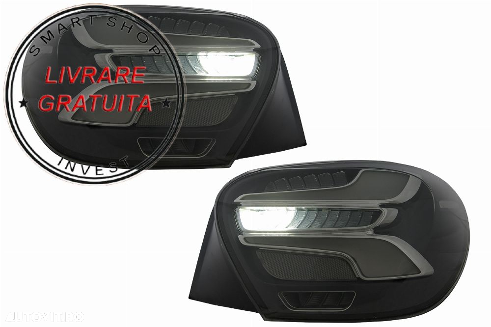 Stopuri LED Mercedes A-Class W176 (2013-08.2015) Facelift Design Fumurii cu Semnal- livrare gratuita - 8
