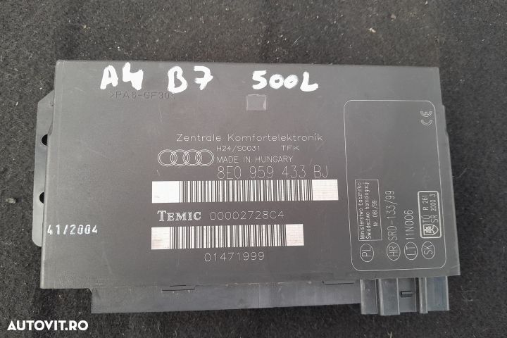 Modul confort 8E0959433BJ 8E0959433BJ Audi A4 B7 [2004 - 2008] Cabrio - 3