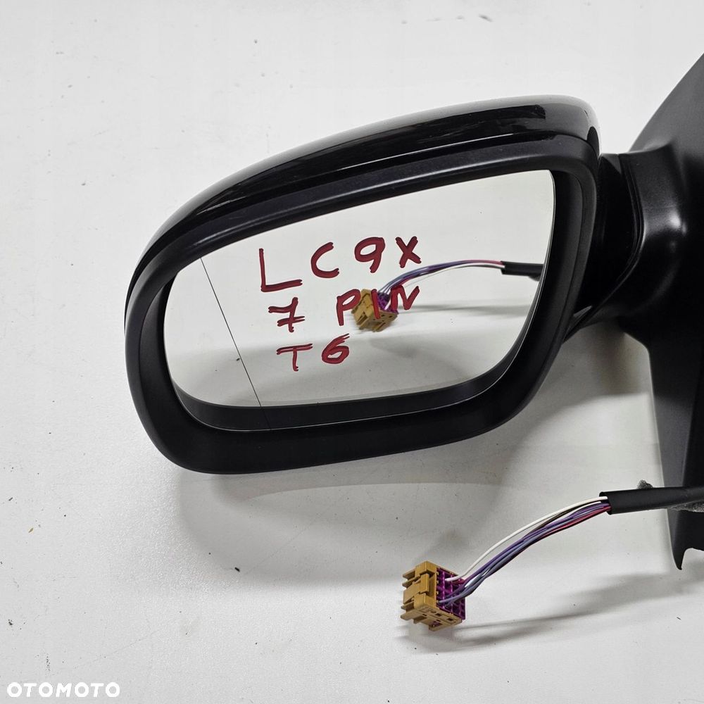 VW T6 lusterko zewnętrzne lewe LC9X CZARNE 7PIN - 2