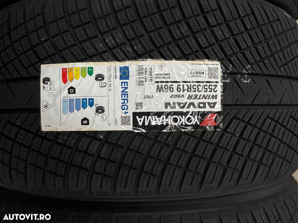 Vând set anvelope 225/40/19-255/35/19 Yokohama de iarnă noi - 3