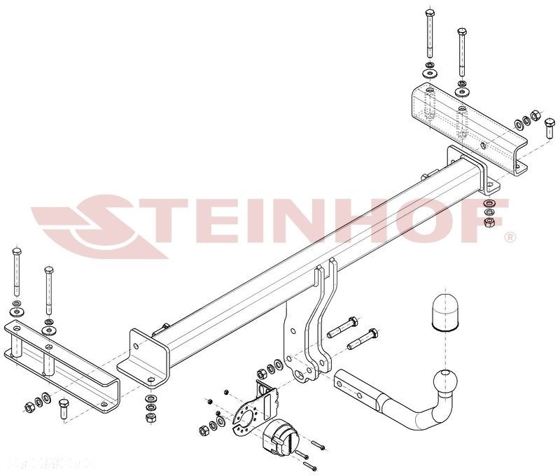 Hak Holowniczy + MODUŁ 7PIN do Porsche Macan 95B od 2014 - 2