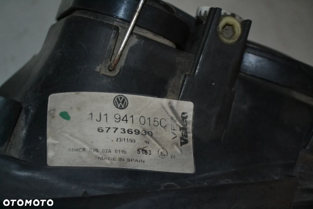 VW GOLF IV LAMPA PRZÓD PRZEDNIA LEWA HALOGEN VALEO 1J1941015C - 4