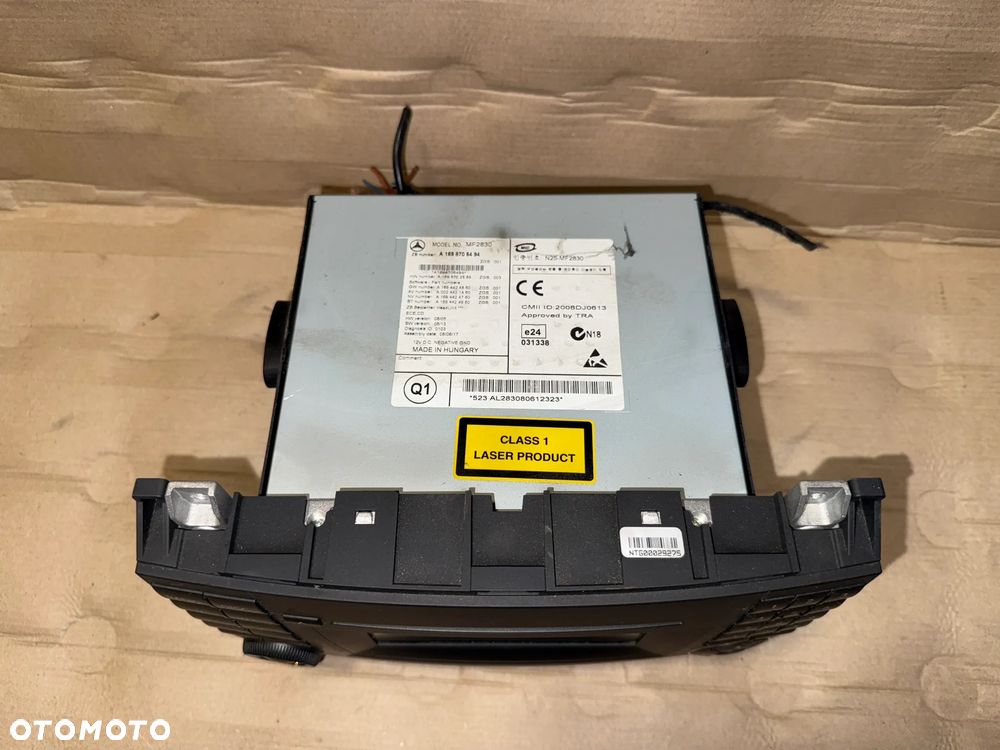 Radio CD A1698705494 Mercedes A-Klasa W169 OE - 2