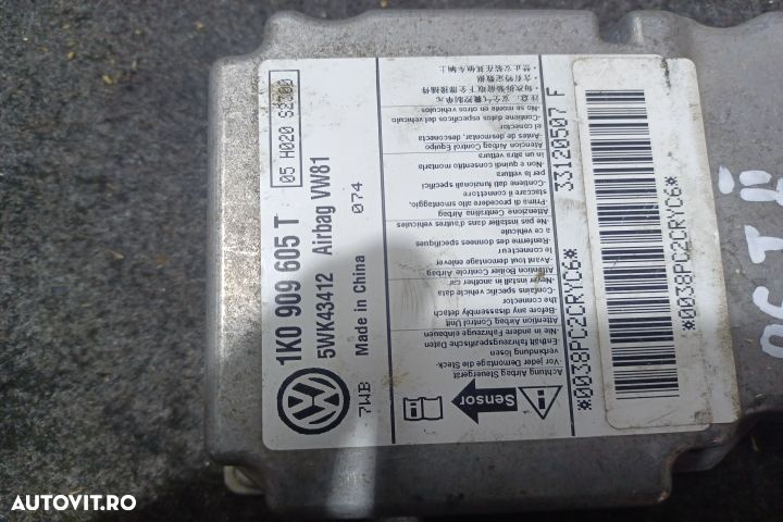 Calculator airbag 1K0909605T Skoda Octavia 2 [facelift] [2008 - 2013] - 4