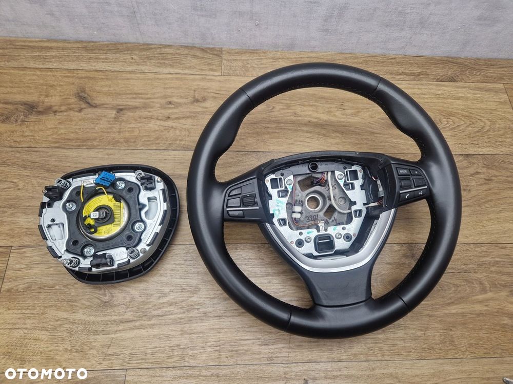 BMW F01 F07 F10 F11 KIEROWNICA SPORTOWA SPORT SKÓRA KOMPLETNA Z PODUSZKĄ EU - 8