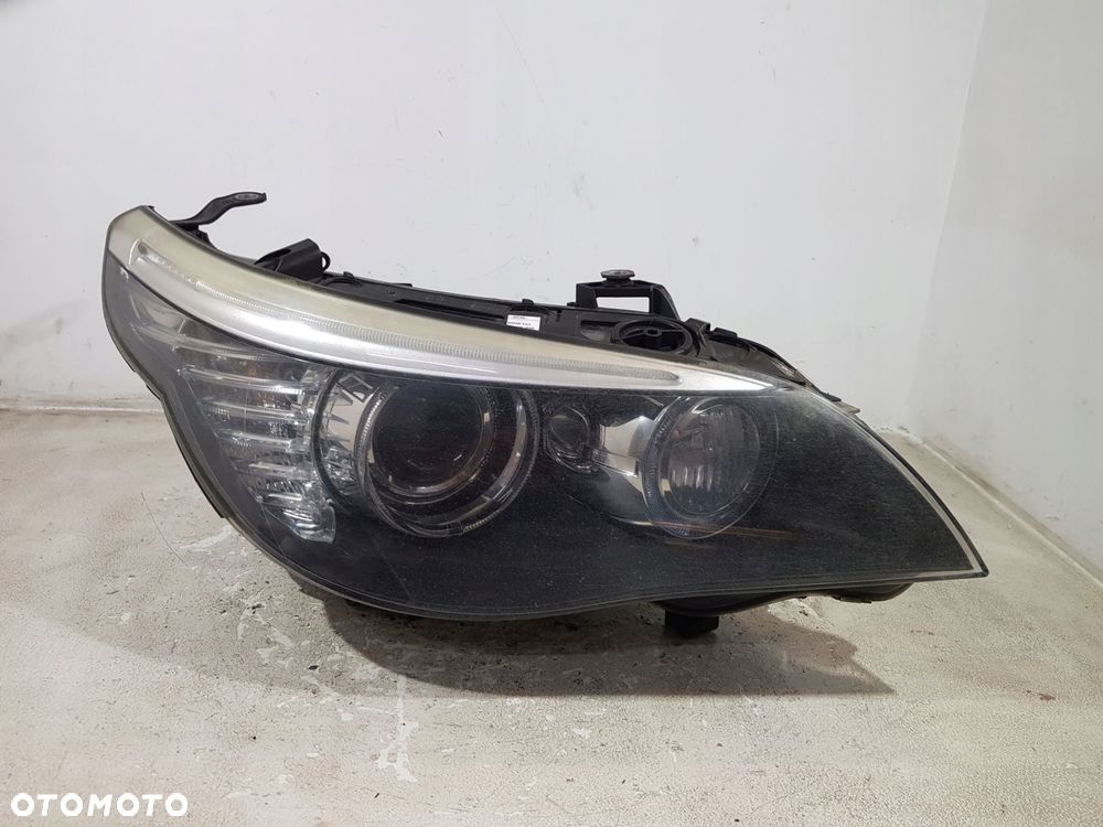 lampa prawa prawy przód 7044672 bmw e60 e61 lci eur bi xenon skrętna - 1