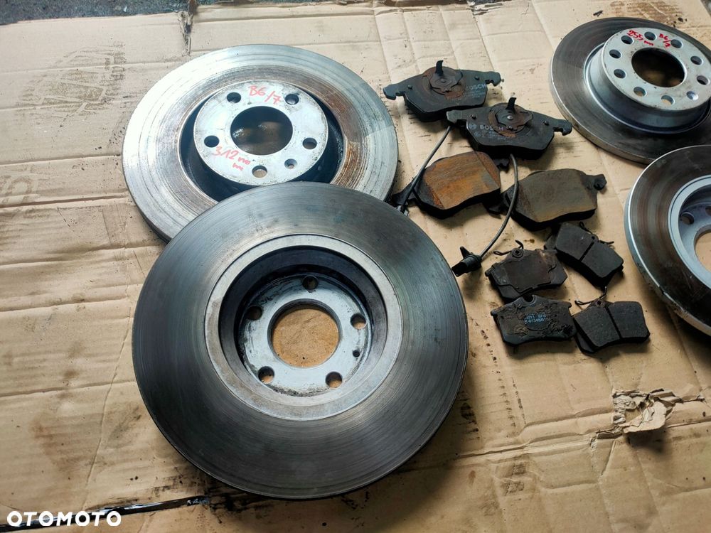 tarcze przód + tył bosch 312mm/255mm a4 b6 b7 exeo 300km prawie nowe - 2