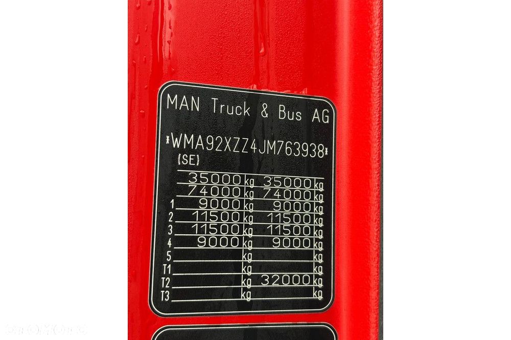 MAN TGX 35.580 8x4*4 EURO6 + RETARDER + HYDRAULICS - 24