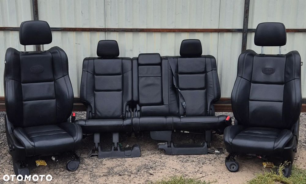 Siedzenia Fotele Przod Przednie Tył Kanapa CZARNE Overland Jeep Grand Cherokee WK2 2014- - 1
