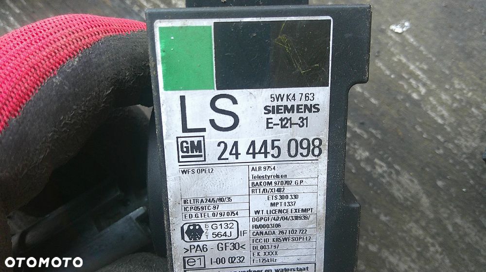 OPEL VECTRA C 1.8 16V IMMO ZESTAW STARTOWY 09158689 - 4