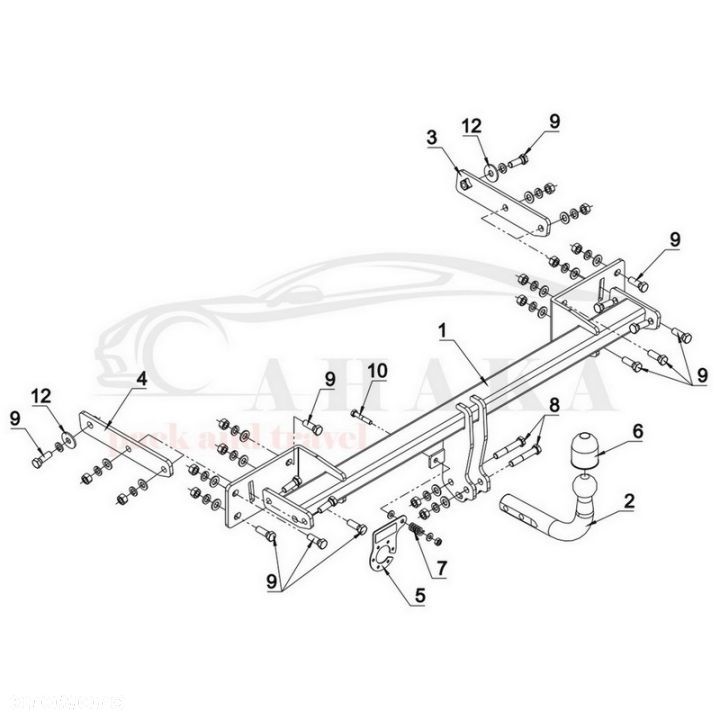 Hak Holowniczy Odkręcany Do Mb Mercedes Benz A Klasa W176 Hatchback 2012-2018 - 4
