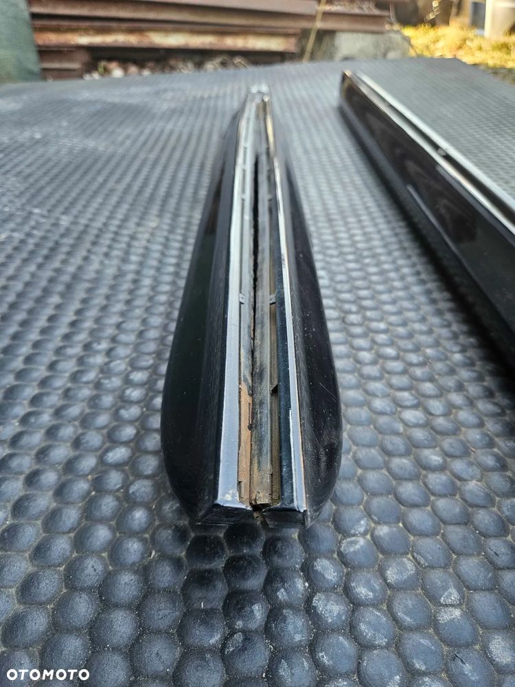 Listwa Listwy Drzwi S-Line Dolne Czarne Komplet Audi A4 B6 B7 Oryginalne - 38