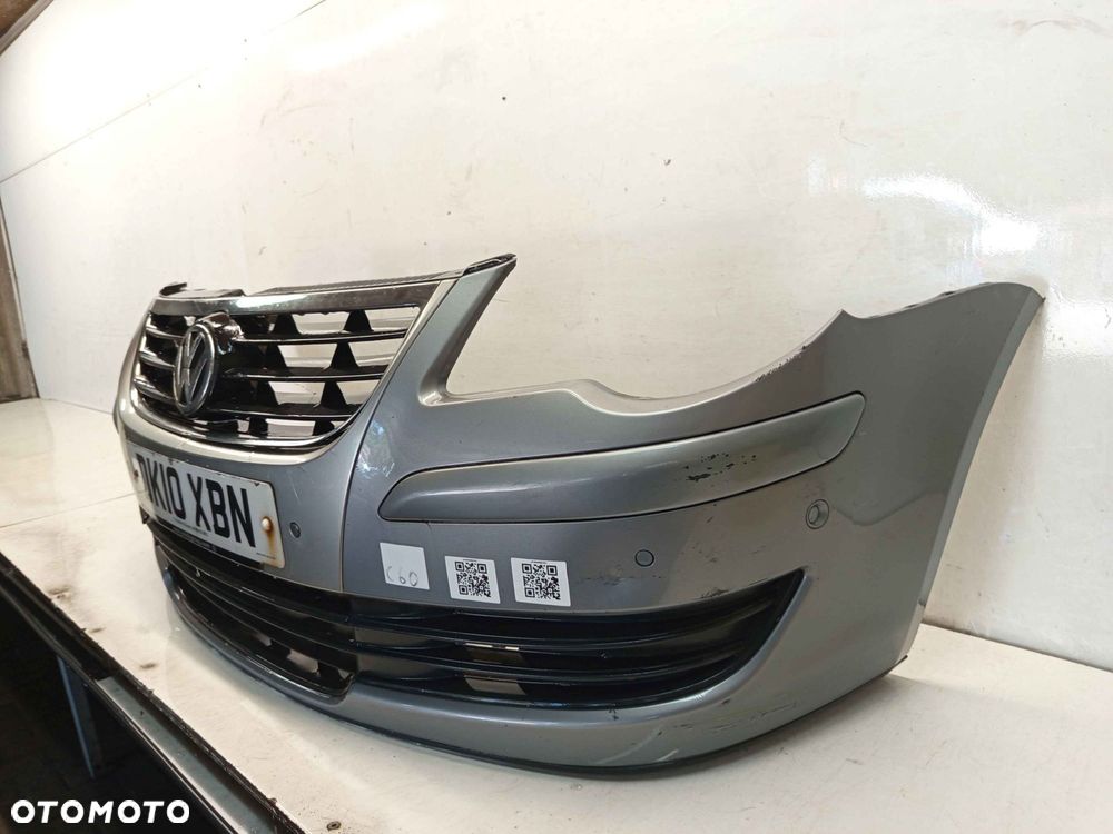 ^ ZDERZAK PRZÓD PRZEDNI VW VOLKSWAGEN TOURAN LIFT FL LD7S SZARY GRAFITOWY PDC CZUJNIKI - 2