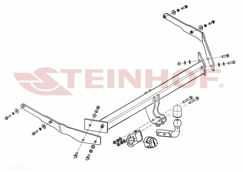 Hak Holowniczy + MODUŁ 7PIN  do Ford Focus III Kombi od 2011 do 2018 - 3