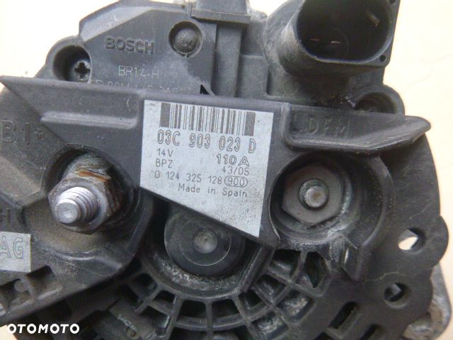 ALTERNATOR AUDI A3 8P 1.6 FSI 03C903023D 110A - 24